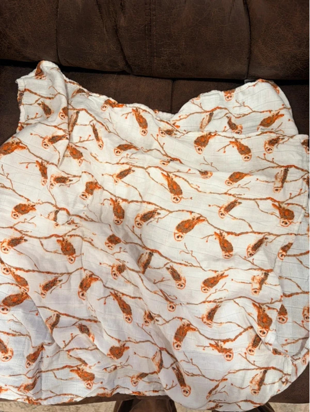 2 owl milkbarn burp clothes